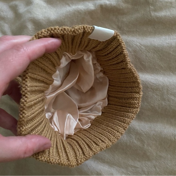 Swurly Cable Knit Silk Lined Beanie - Picture 3 of 3